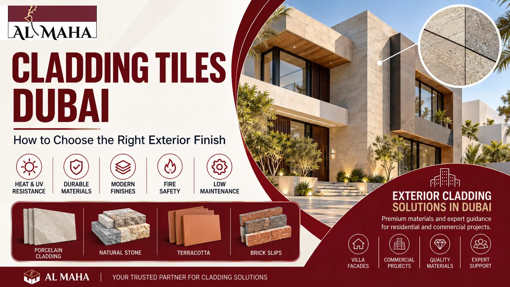 Cladding Tiles Dubai: Types, Benefits & How to Choose the Right Exterior Finish